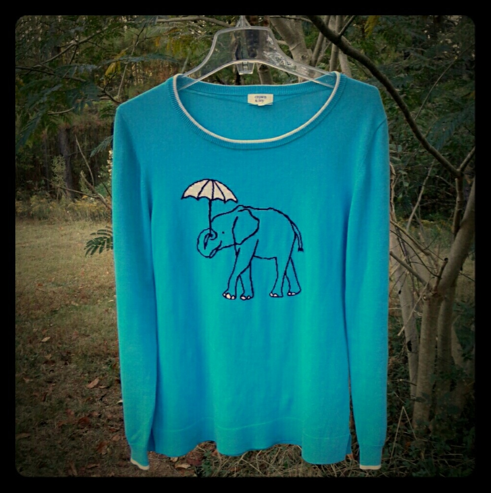 Crown and Ivy turquoise sweater